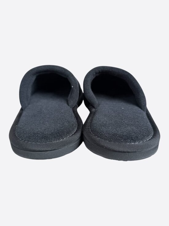 Chrome Hearts New York Exclusive Black Horseshoe Logo Slippers main image 7